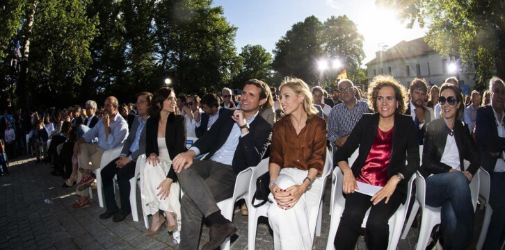 Pablo Casado en el cierre de campaña en Madrid