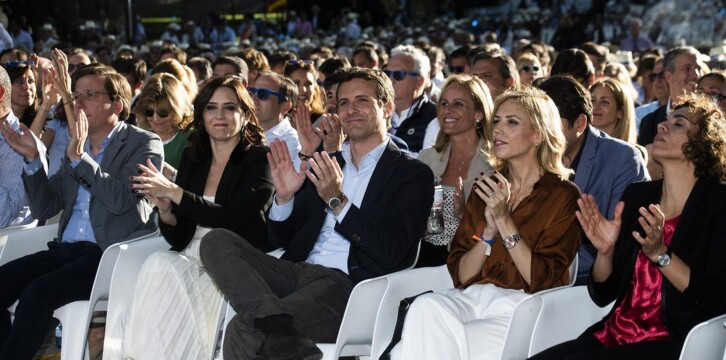 Pablo Casado en el cierre de campaña en Madrid