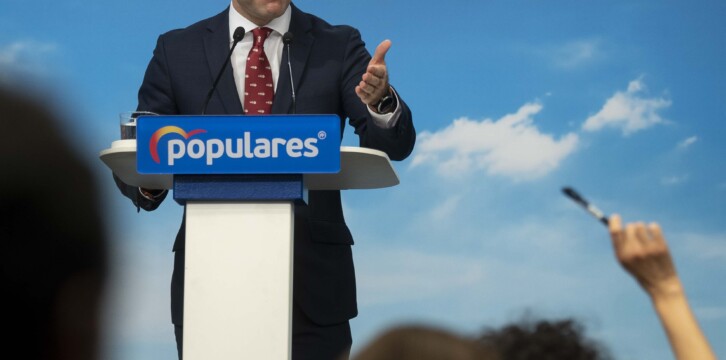 Rueda de prensa de Teodoro García Egea