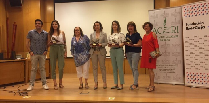 Cuca Gamarra en la entrega de premios de la Asociación de Celíacos de La Rioja
