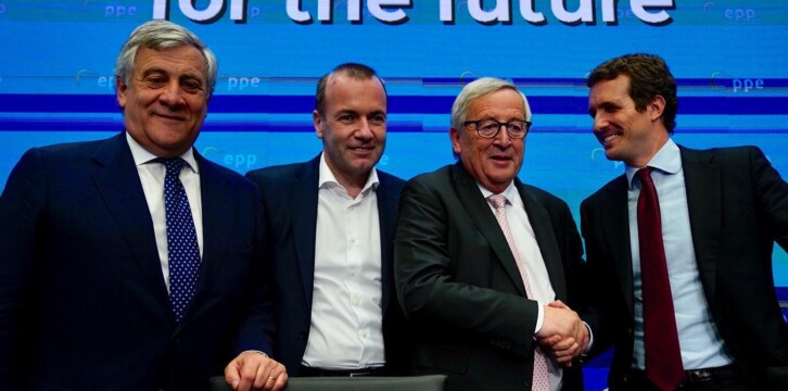 Pablo Casado en la reunión del GPPE celebrada en San Sebastián
