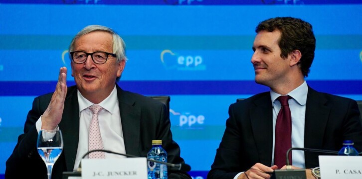 Pablo Casado en la reunión del GPPE celebrada en San Sebastián