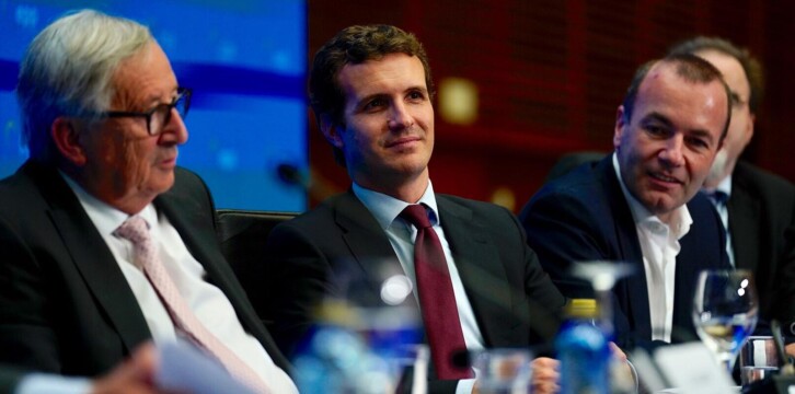 Pablo Casado en la reunión del GPPE celebrada en San Sebastián