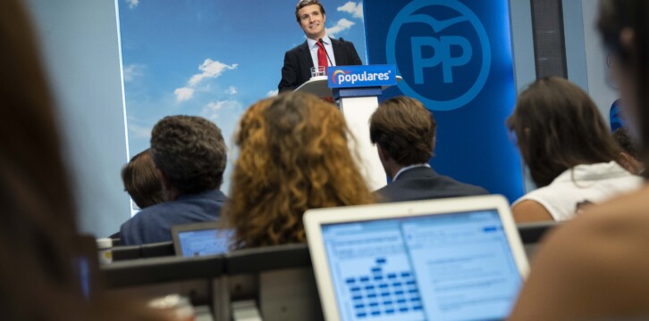 Rueda de prensa de Pablo Casado