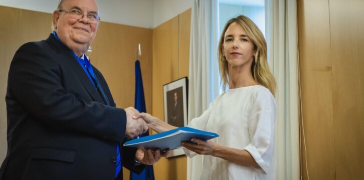 Reunión de Cayetana Álvarez de Toledo con el embajador Antonio Ecarri, enviado especial del Presidente Encargado de Venezuela