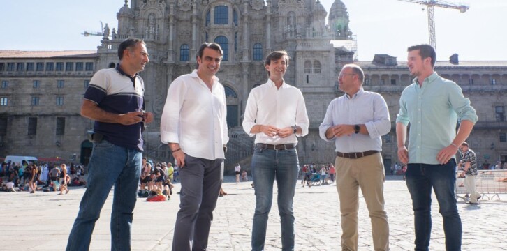 Pablo Montesinos visita Santiago de Compostela
