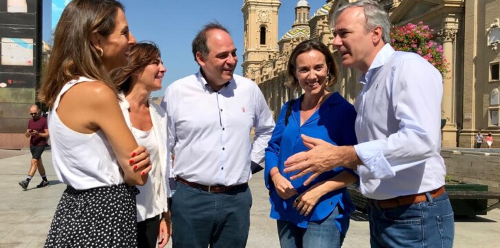 Cuca Gamarra visita Zaragoza