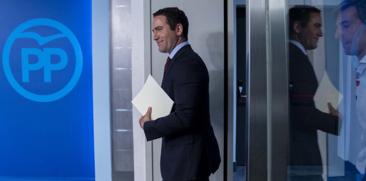 El secretario general, Teodoro García Egea