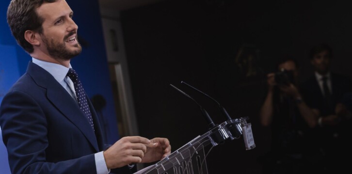 Rueda de prensa de Pablo Casado