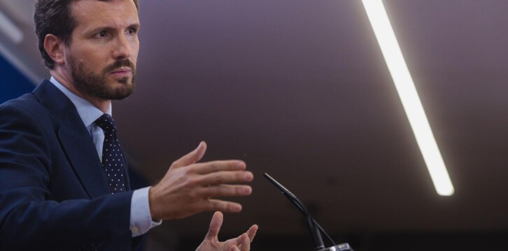 Rueda de prensa de Pablo Casado