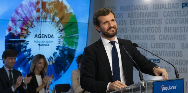 Pablo Casado, durante su intervención en el Comité Ejecutivo Nacional