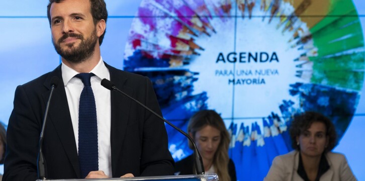 Pablo Casado, durante su intervención en el Comité Ejecutivo Nacional