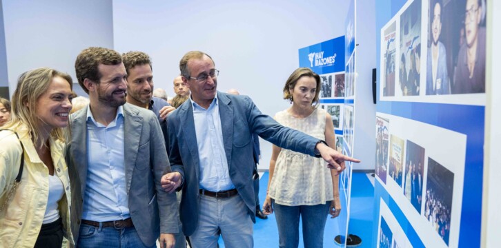 Raquel González, Pablo Casado, Borja Sémper, Alfonso Alonso y Cuca Gamarra