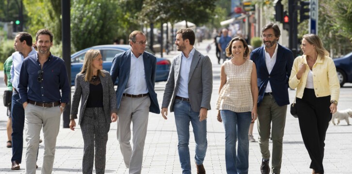 Llegada a la Convención del PP Vasco