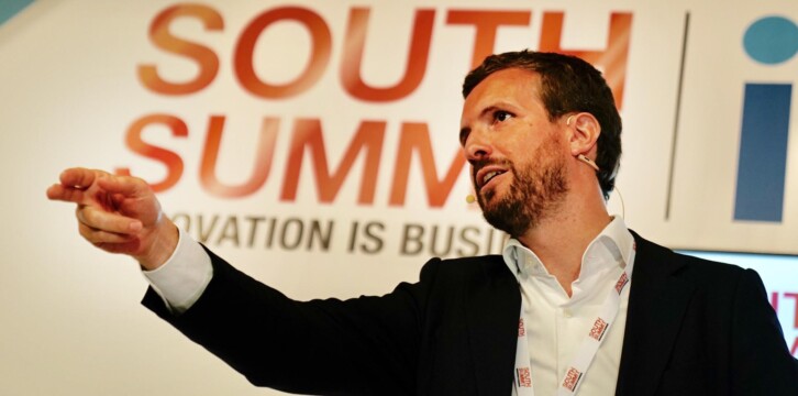 Pablo Casado visita el South Summit