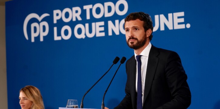 Pablo Casado en la Junta Directiva del PP de Cataluña