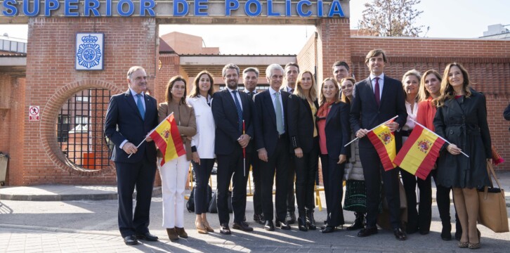 Pablo Montesinos, en la concentración de apoyo a FCSE