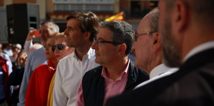 Pablo Montesinos acude a la manifestación de Sociedad Civil Malagueña