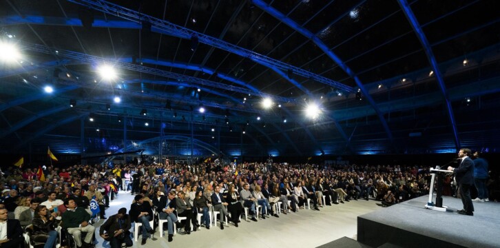 Intervención de Pablo Casado en el cierre de campaña del PP en Madrid