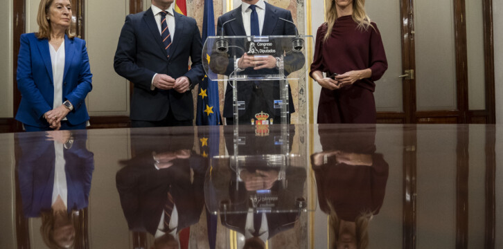 Pablo Casado, en rueda de prensa tras la sesión constitutiva de la XIV Legislatura