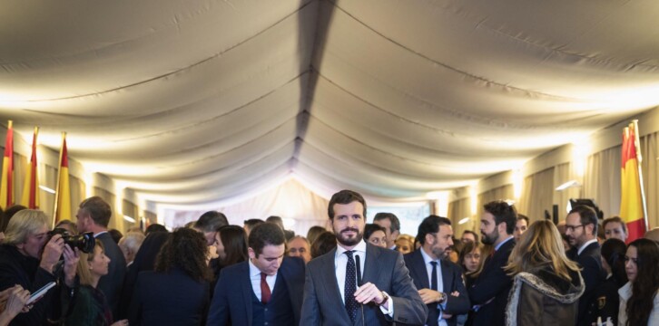 Pablo Casado, en declaraciones a los medios de comunicación