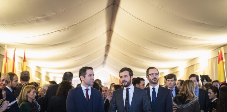 Pablo Casado, en declaraciones a los medios de comunicación
