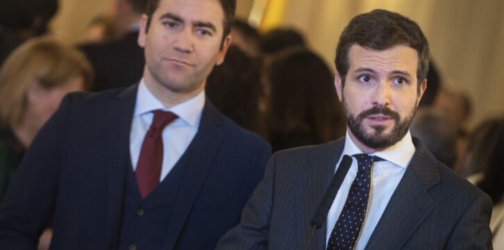 Pablo Casado, en declaraciones a los medios de comunicación