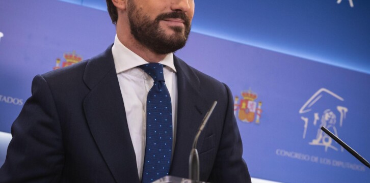 Pablo Casado en rueda de prensa en el Congreso de los Diputados tras la ronda de contactos del Rey