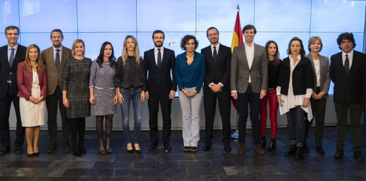 El presidente del Partido Popular, Pablo Casado