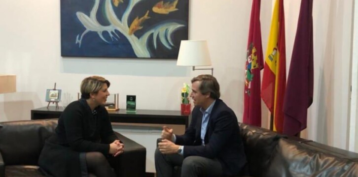Antonio González Terol se reúne con la vicealcaldesa de Cartagena, Noelia Arroyo