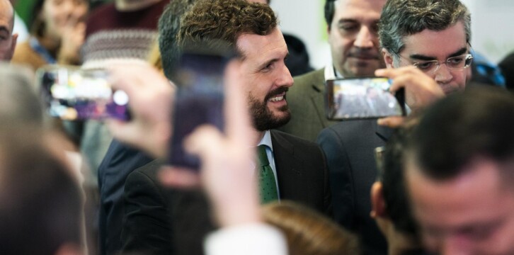 Pablo Casado, durante su visita a FITUR 2020