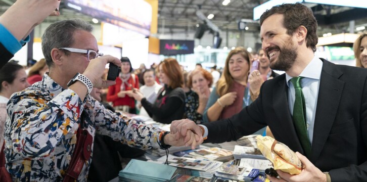 Pablo Casado, durante visita a FITUR 2020