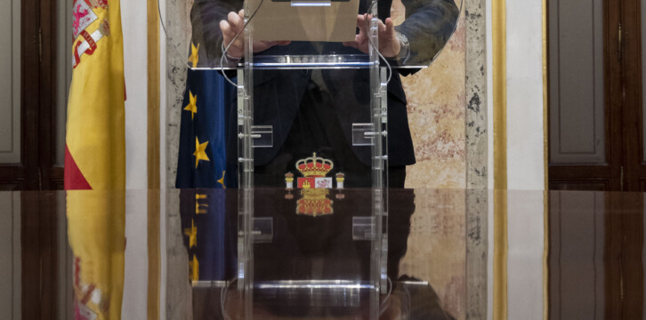 El presidente del Partido Popular, Pablo Casado