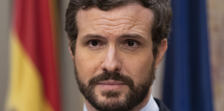 El presidente del Partido Popular, Pablo Casado