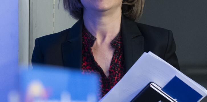 La vicesecretaria de Política Social, Cuca Gamarra, en rueda de prensa