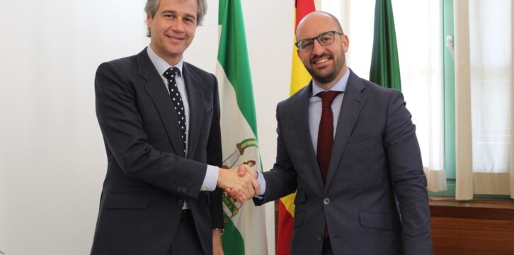 Antonio González Terol y el alcalde de El Puerto de Santa María, Germán Beardo