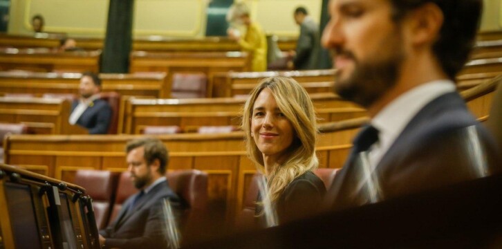 Cayetana Álvarez de Toledo, en el Pleno en el Congreso de los Diputados