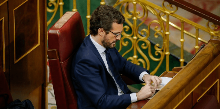 Pablo Casado en el Pleno del Congreso de los Diputados