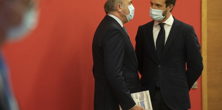 Pablo Casado, en la presentación del libro de Martínez Maíllo