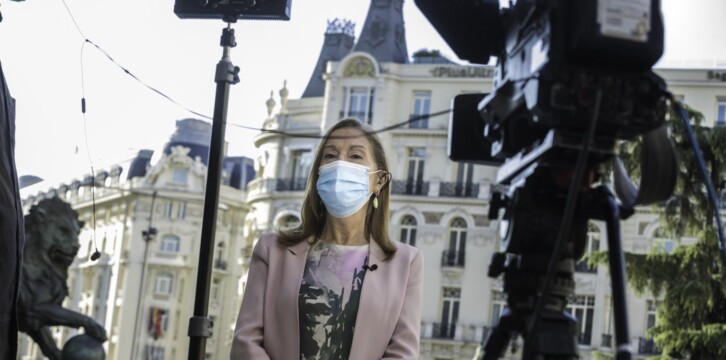 Ana Pastor en una entrevista en TVG