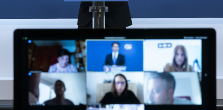 Teodoro Garcia en rueda de prensa tras la reunión del Comite de Dirección del PP