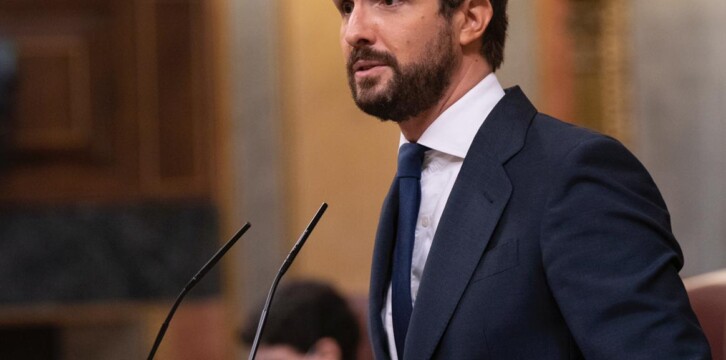 Pablo Casado en la tribuna del Congreso