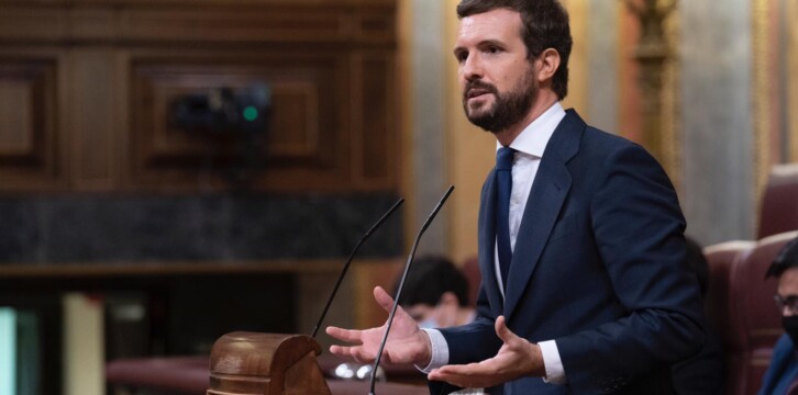 Pablo Casado en el debate de la Moción de la Censura