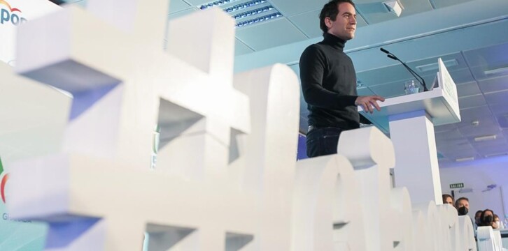 El secretario general del Partido Popular, Teodoro García Egea, en la clausura del XV Congreso Provincial del PP de Granada