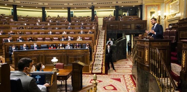 Pablo Casado en el Pleno del Congreso sobre los Fondos de Recuperación