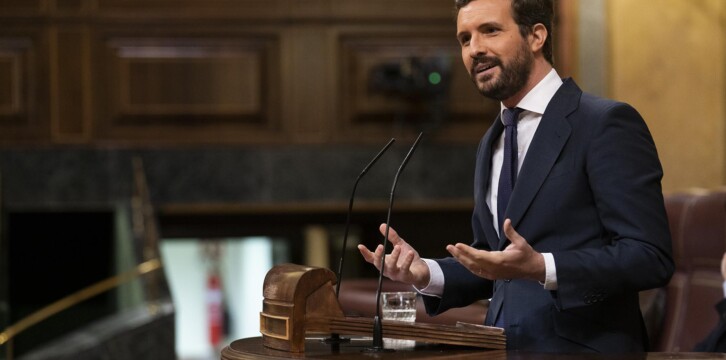 Pablo Casado en el Pleno del Congreso sobre los Fondos de Recuperación