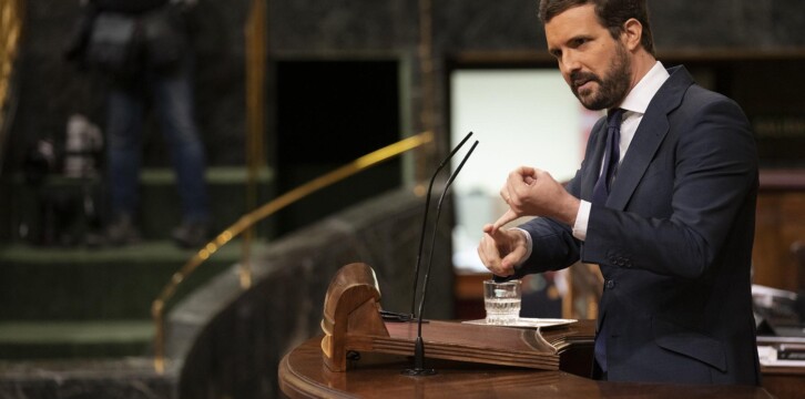 Pablo Casado en el Pleno del Congreso sobre los Fondos de Recuperación