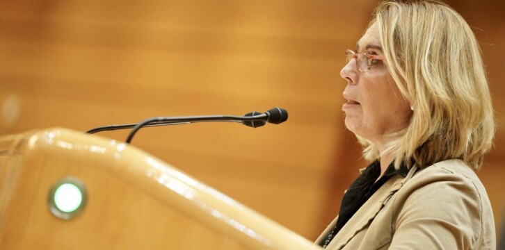 La senadora Amelia Salanueva