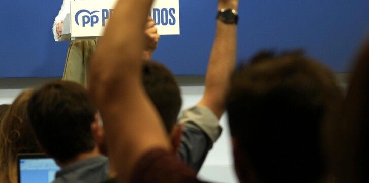 Rueda de prensa de Cuca Gamarra.