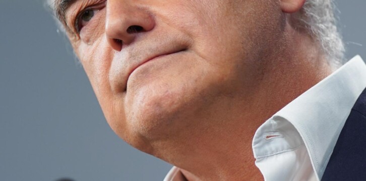 El vicesecretario de Institucional del PP y vicepresidente del PPE, Esteban González Pons, durante la rueda de prensa